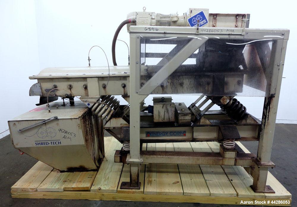Used Carbon Steel Shred Tech Twin Shaft Shredder