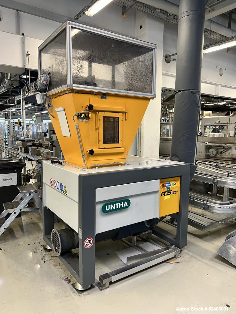 Used Untha 4 Roll Shredder