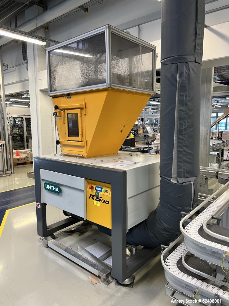 Used Untha 4 Roll Shredder