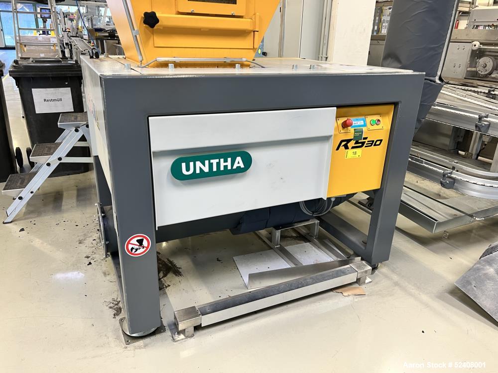 Used Untha 4 Roll Shredder