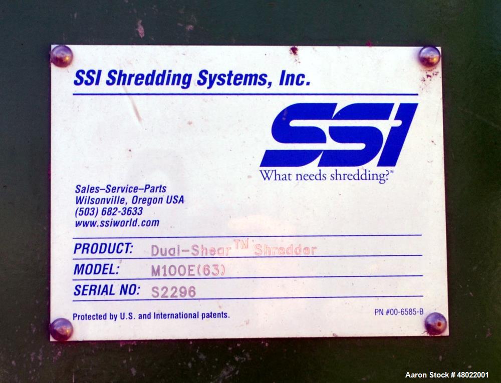 Used Vecoplan & SSI Shredding System