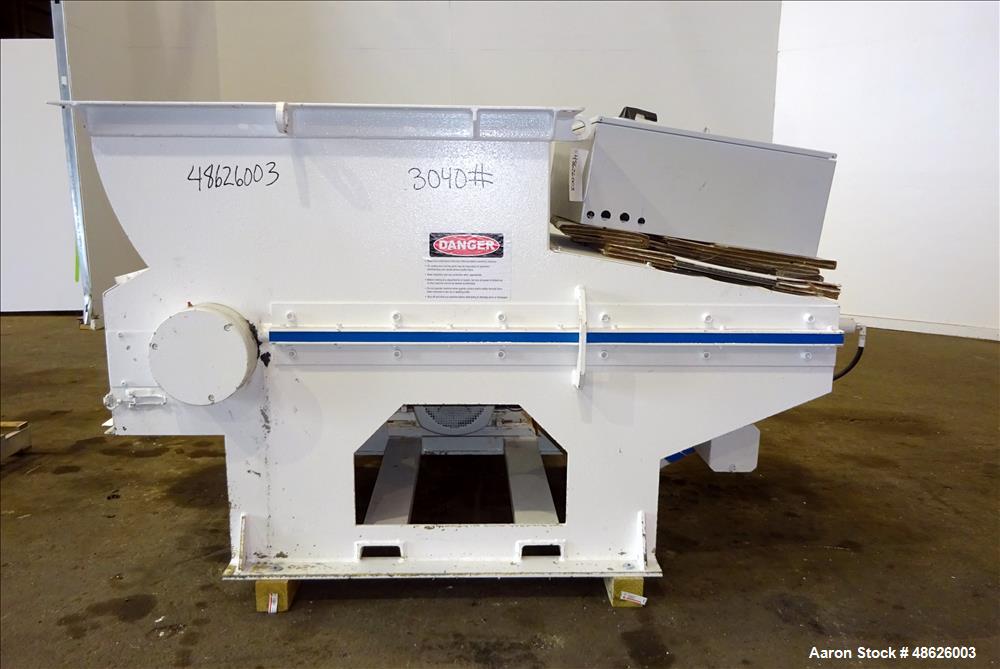 Used Vecoplan Retech Single Rotor Shredder, Model RG 42/30 SWU, Carbon Steel.