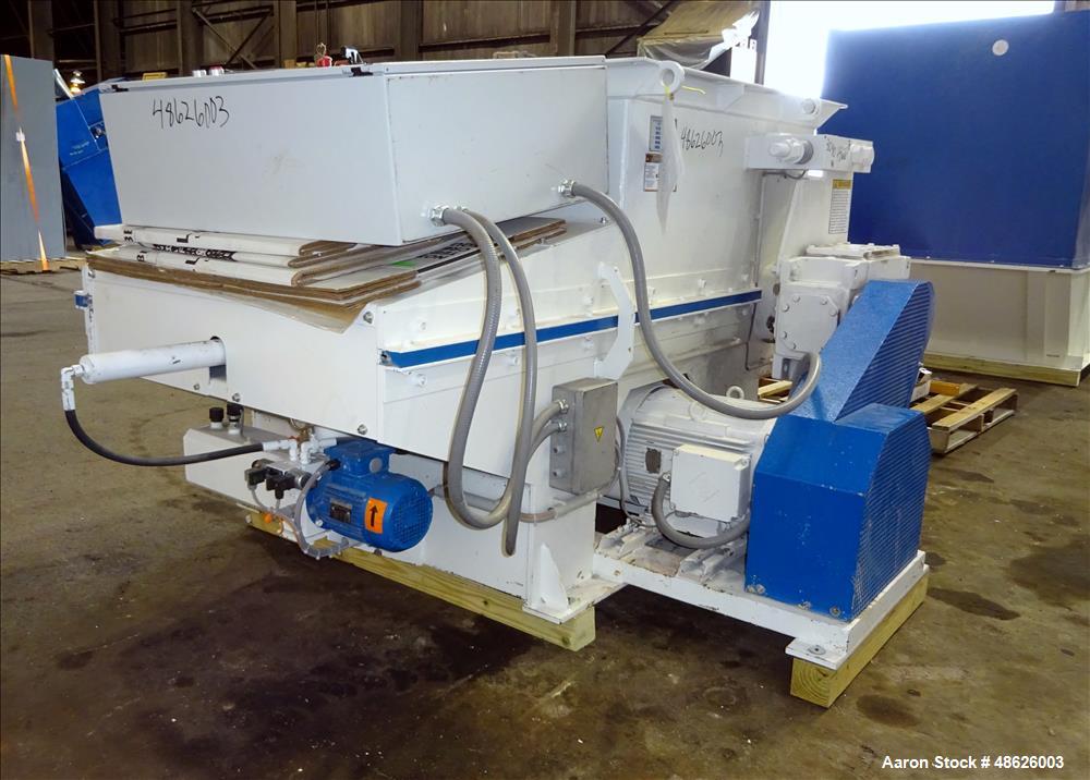 Used Vecoplan Retech Single Rotor Shredder, Model RG 42/30 SWU, Carbon Steel.