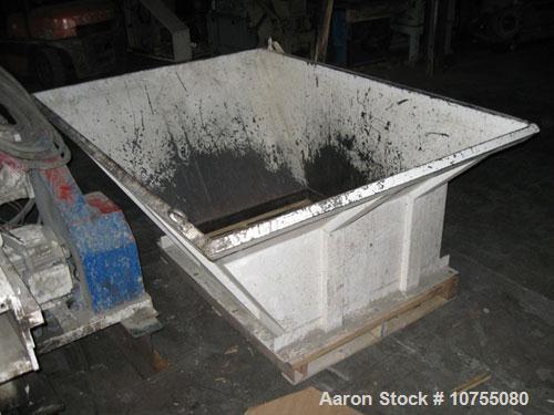 Used Vecoplan Model RG42/30WP Shredder. 30 Hp, 460 volt drive motor into gearbox, belt drive, 10" diameter 42" wide rotor with 27 indexable cutters at 120 rpm, 1.4 kW hydraulic ram motor, 2.9 cubic y...