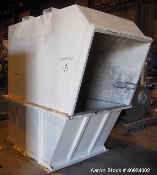 Used Vecoplan/ ReTech Single-Shaft Rotary Grinder, Model RG52/75, carbon steel. Approximately 15" diameter x 51" wide rotor with bolt-on cutting inserts, approximate (.10) to (.030) cutting tolerance...
