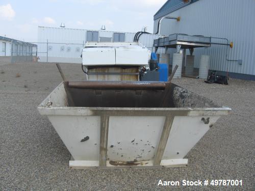 Used Vecoplan RG62/150 SPK FF Film and Fiber Single Shaft Shredder, Film and Fiber Rotor – 15? Diameter – 150 HP motor 480 volt with hydraulic pump to run the hydraulic ram, and Flenders Gear Box. Sp...