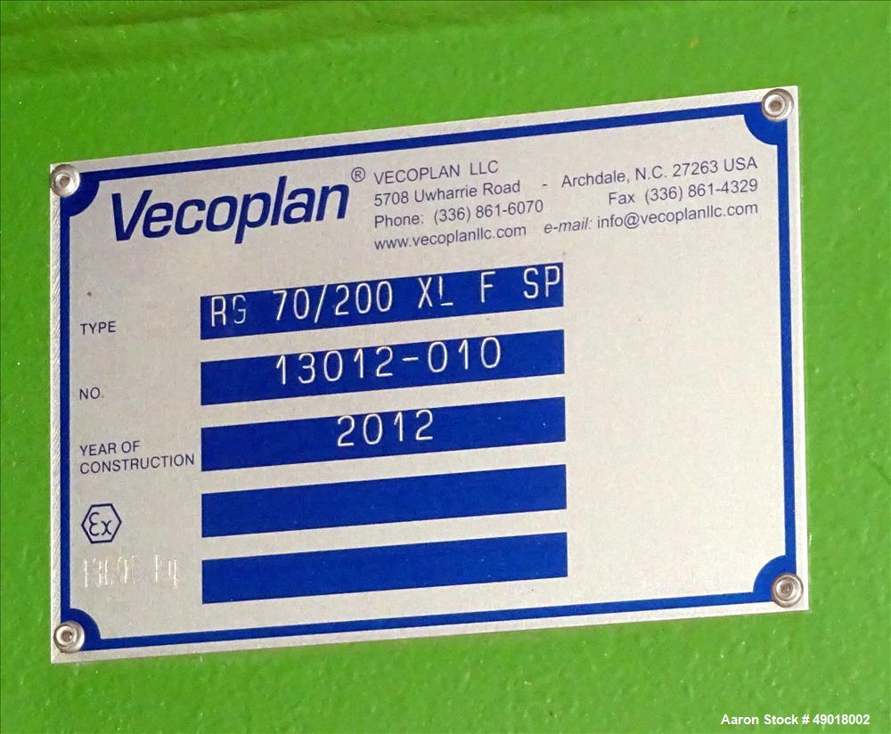 Used Vecoplan Shredder, Model RG70/200XLFSP.