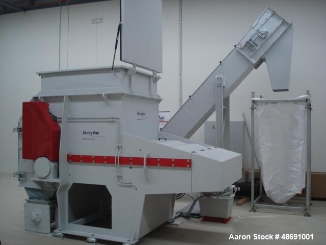 Used- Vecoplan VAZ 1300 M KN Single Rotor Shredder.