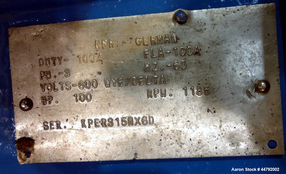 Used Vecoplan Single Rotor Shredder, Model VAZ/145/250