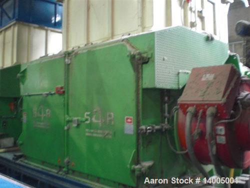 Used-Vecoplan Shredder, type VAZ 2000M-RDF/SRF. Material of construction is carbon steel. 3 rows rotor. 25" diameter x 78" l...