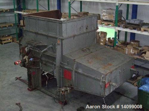 Used--Vecoplan VAZ 220/200 KNF Single Shaft Shredder, 120 hp/90 kW, 50 hz.  Feed opening 86.6" x 78.8" (2200 x 2000 mm), rot...