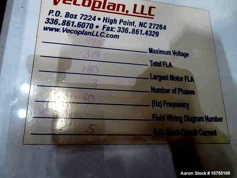 Used Vecoplan/Cumberland Shredding Package – RG62/150UXL Shredder, 1462 Granulator, 48” Infeed Conveyor, Controls