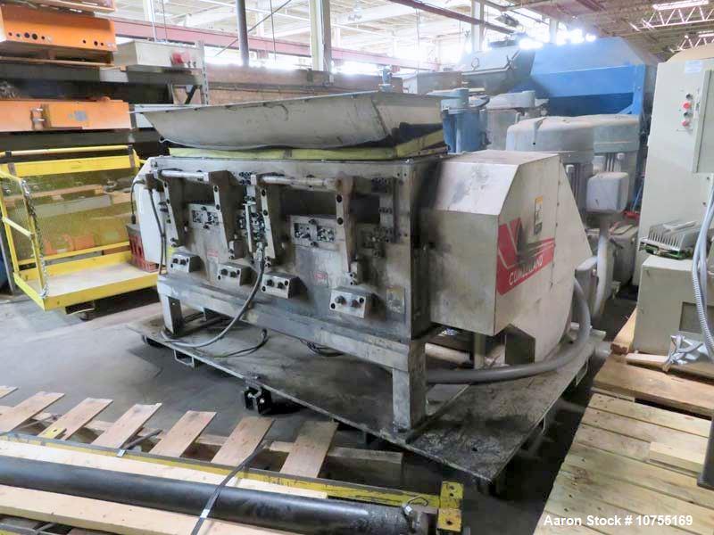 Used Vecoplan/Cumberland Shredding Package – RG62/150UXL Shredder, 1462 Granulator, 48” Infeed Conveyor, Controls
