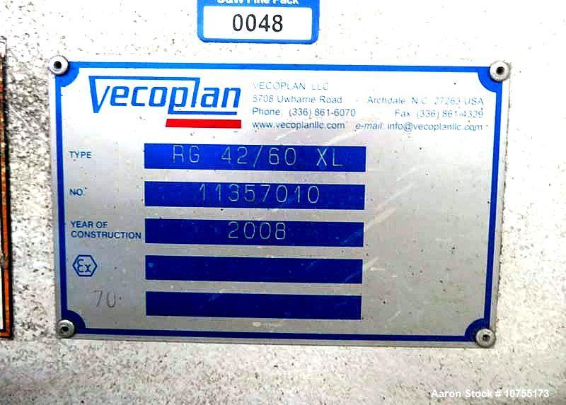 Used Vecoplan RG42/60XL Shredding System – 60 HP, Double-Row Cutter Rotor, Infeed/Discharge Conveyors, OEM Controls