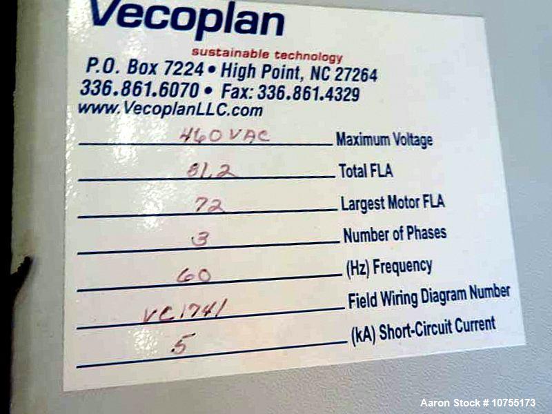 Used Vecoplan RG42/60XL Shredding System – 60 HP, Double-Row Cutter Rotor, Infeed/Discharge Conveyors, OEM Controls
