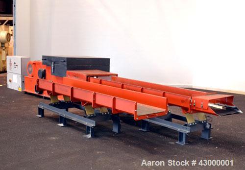 Used Weima Slow Speed Shredder, Model WLH600S/45 Leopard, Carbon Steel. Approximately 368mm (14.4" diameter) x 24" wide (32) bolt on blade  V rotor, driven by a 45 kw (60 hp), 3/60/460 volt, 1770 rpm...