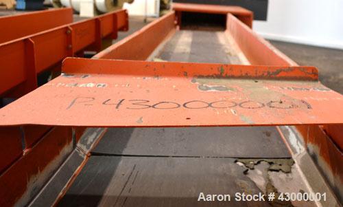 Used Weima Slow Speed Shredder, Model WLH600S/45 Leopard, Carbon Steel. Approximately 368mm (14.4" diameter) x 24" wide (32) bolt on blade  V rotor, driven by a 45 kw (60 hp), 3/60/460 volt, 1770 rpm...