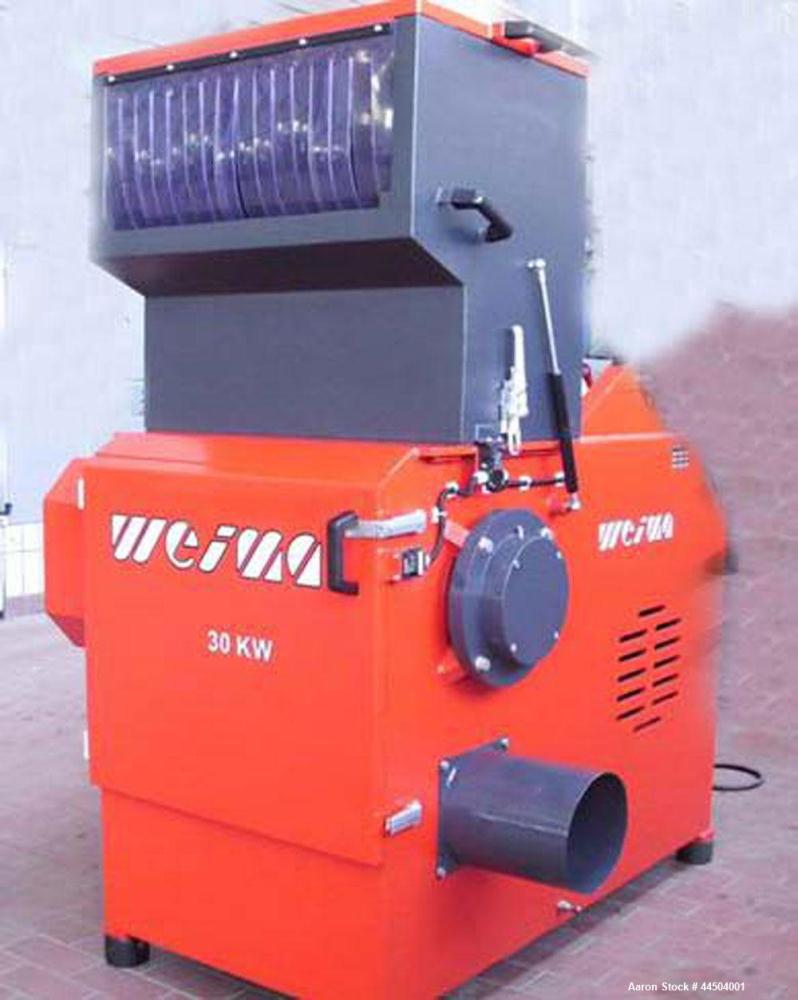 Used Weima NZ 6S Single Shaft Shredder.  Feed opening 11.8" x 31.4" (300 x 800 mm).  (10) Rotor blades.  (2) Stator knives.  Rotor diameter 11.8" (300 mm).  Motor 40 hp (30 kW), 50 Hz.