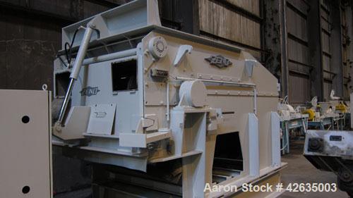 Used Zeno Low Noise Single Shaft Shredder/Chipper, Model ZTLL 1800 X 1600, carbon steel. Feed opening 70’’ (1800mm) wide x approximately 62’’ (1600mm) long. 24’’ Diameter x 70’’ long single rotor wit...