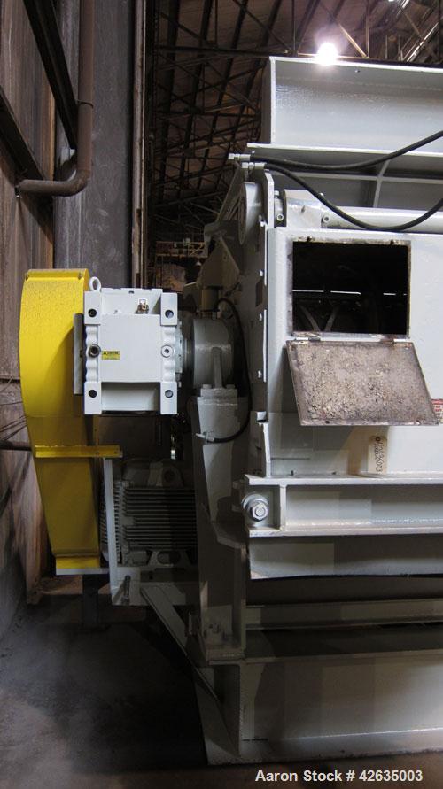 Used Zeno Low Noise Single Shaft Shredder/Chipper, Model ZTLL 1800 X 1600, carbon steel. Feed opening 70’’ (1800mm) wide x approximately 62’’ (1600mm) long. 24’’ Diameter x 70’’ long single rotor wit...
