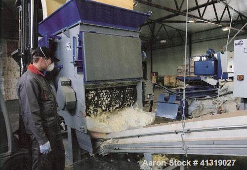 Used Zerma ZSS 1200 Single Shaft Shredder for foam cutting
