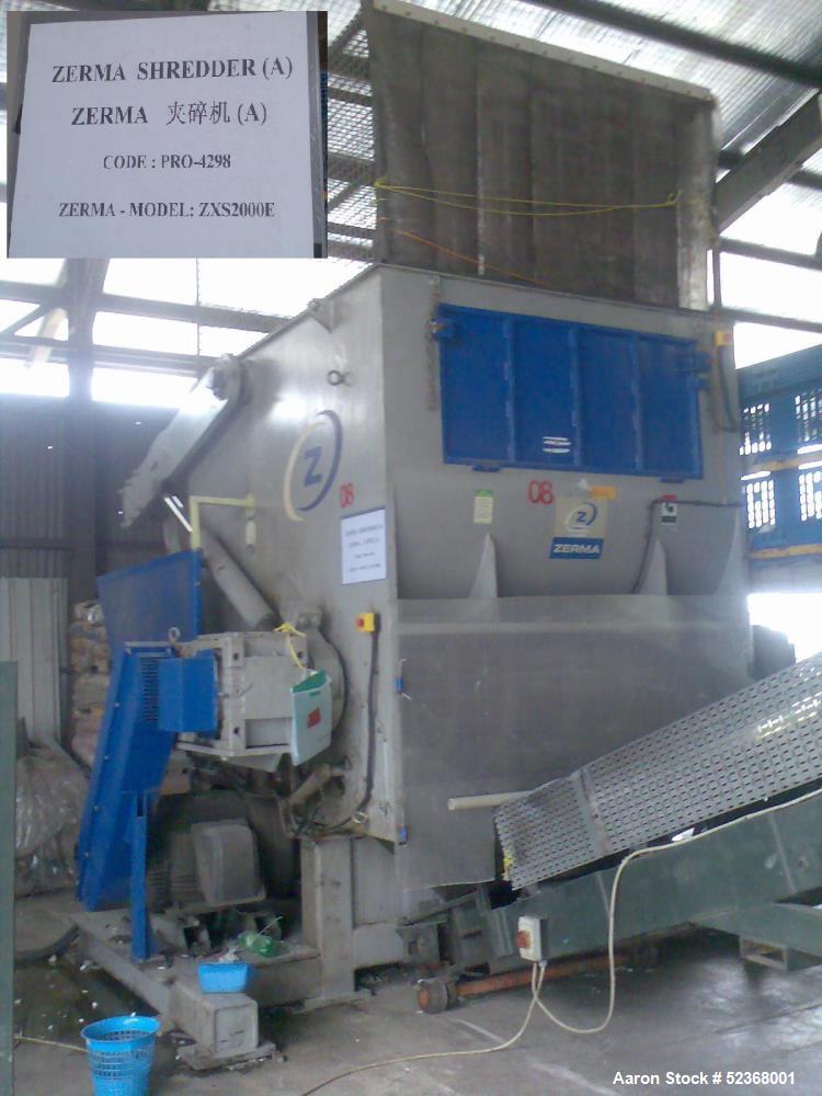 Used-Zerma Single Roll Shredder