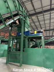 Used SSI Twin Shaft Dual-Shear Shredder, Model M85E(52), Serial# S3069. Approximate cutting chamber 35" x 52", (1) 100hp, 3/...