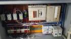 Used Untha Four Shaft Shredder, Model RS40. 2 x 15kw. Cutting chamber 750 x 700. Extra pushing fuction, pusher is connected via a PLC. Mfg. 1995.