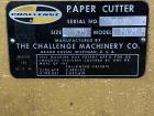 Used Challenge Champion Hydraulic Paper Cutter