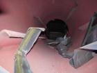 Used Chung Shun Industrial Shredder Line consisting of: (1) 40' sea container containing (1) Tung Shun crusher/shredder. Approximately 27 5/8'' x 35 1/2'' feed throat with hopper, 4'' thick hook kniv...