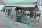 Used Uni-Shred Single Shaft Shredder, Carbon Steel. Approximately 14” diameter x 44” wide rotor with bolt-on cutters. Approximately 40-1/2” x 44-1/2” feed opening with hopper. Single ram horizontal h...