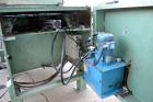 Used Uni-Shred Single Shaft Shredder, Carbon Steel. Approximately 14” diameter x 44” wide rotor with bolt-on cutters. Approximately 40-1/2” x 44-1/2” feed opening with hopper. Single ram horizontal h...