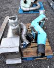Used Uni-Shred Single Shaft Shredder, Carbon Steel. Approximately 14” diameter x 44” wide rotor with bolt-on cutters. Approximately 40-1/2” x 44-1/2” feed opening with hopper. Single ram horizontal h...