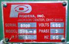 Used Prodeva Single Rotor Plastics Shredder, Model 315-S, Carbon Steel. Cutting chamber approximately 15