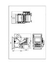 Used Unused-S & P ES 1200 Single Shaft Shredder, 81 rotary knives, 2 stationary knives. 7.5 hp/5.6 kW hydraulic ram, rotor width 47.2