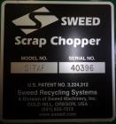 Used Sweed Scrap Chopper, Model 517AF, Carbon Steel.