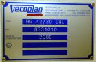 Used Vecoplan Retech Single Rotor Shredder, Model RG 42/30 SWU, Carbon Steel.