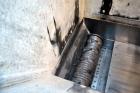 Used Vecoplan/Re-Tech Single Shaft Shredder, Carbon Steel. Approximately 14” diameter x 42” wide rotor with bolt-on cutters. Approximate 44” x 49” feed opening with bolt on hopper. Dual ram horizonta...