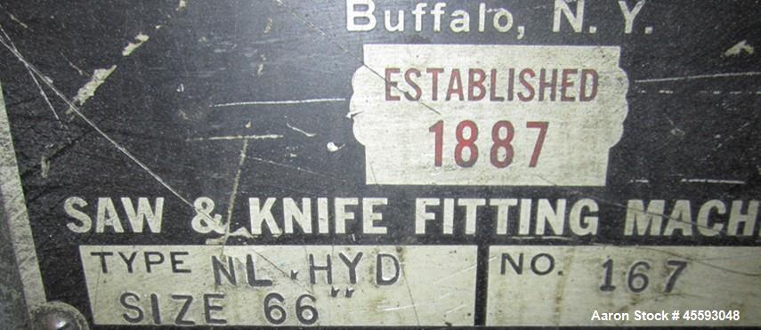 Used Samuel C. Rogers model NL-NYD knife grinder. 66" wide capacity, s/n 167