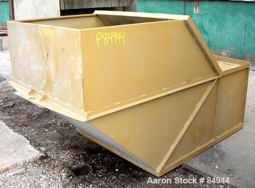 USED: Granulator. 48" x 28" feed opening with bolt-on hopper, approx 48" wide 3 rows of 2 bolt-on slanted blades, open rotor, bottom blower discharge. Approximate 3/4" screen holes. Driven by a 125 h...