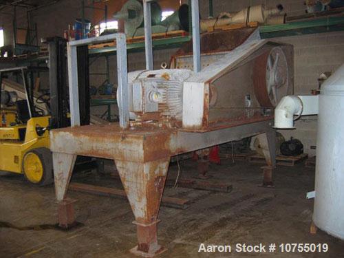 Used-Alpine model 80/100 Rotoplex cutting mill. 30", 40" feed throat opening, 8 knife underslung rotor, driven by a 150 hp, ...
