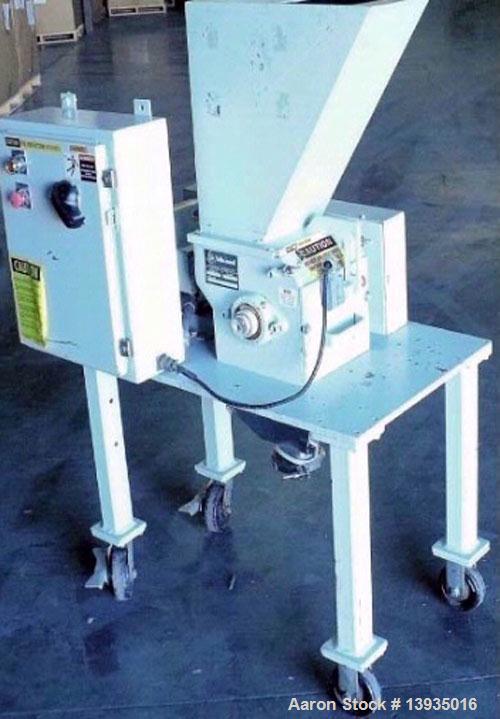 Used "Table Top Lab Size" Granulator, Model BP-68-SCSX. 6" x 8" throat size opening, 3 hp, 3 rotor knives, 2 bed knives, 460V.