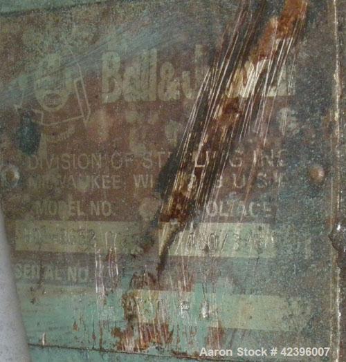 Used Ball & Jewell Granulator, Model HDB-3652. Approximate 52 1/4" long x 39 1/2" wide feed opening. Open rotor with bolt on blades. Driven by (2) 100 HP, 3/60/460 volt, 1185 RPM motors with Stearns ...