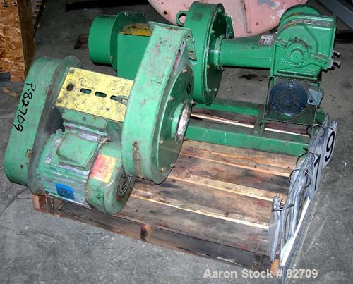 USED: Blower Application trim cutter, model 7-6, carbon steel. 2 bolt-on blade open rotor. Max trim width 7.5", caliper range 0.25 to 20 mil, air capacity 1000 cfm, static pressure loss 1.5" WG at 50...