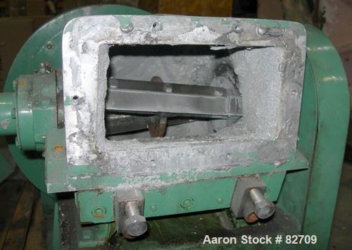 USED: Blower Application trim cutter, model 7-6, carbon steel. 2 bolt-on blade open rotor. Max trim width 7.5", caliper range 0.25 to 20 mil, air capacity 1000 cfm, static pressure loss 1.5" WG at 50...