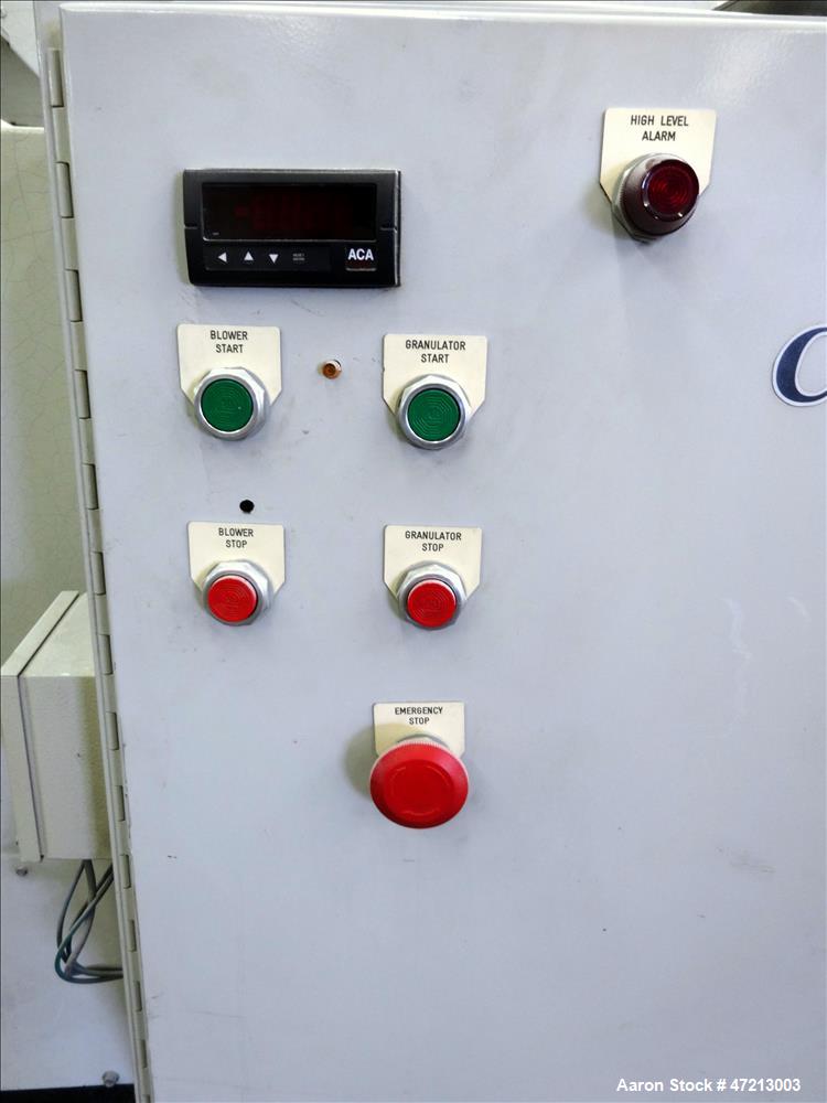 Used Conair Tangential Feed Granulator, Model CG-1436, Carbon Steel.