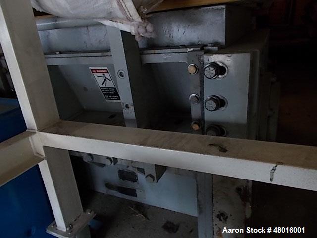 Used Cumberland Granulator, Model 18/28. Driven by a 50 hp, 3/60/230/460 volt, 1775 rpm motor. Rebuilt in 2004 with hard surface and new bearings. Includes: (1) complete set of new fly’s and beds, (1...