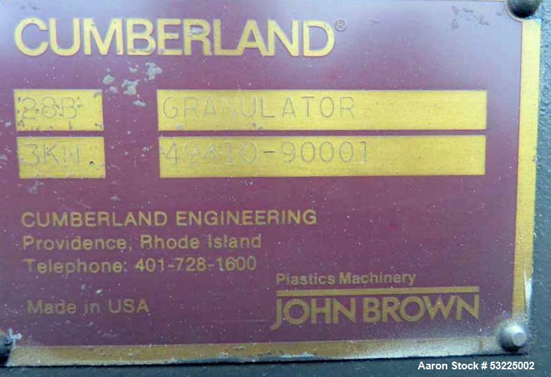 Cumberland B Series Central Granulator