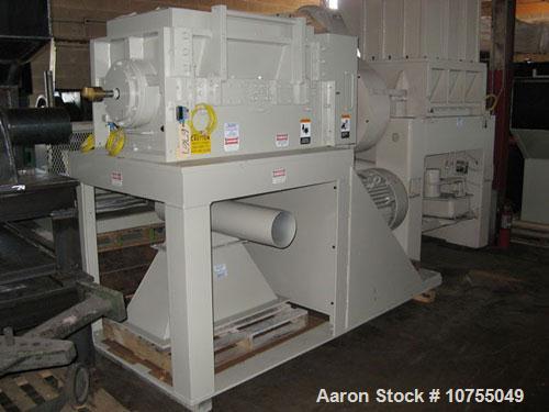 Used-Cumberland 1837B Granulator. Infeed: New standard try or conveyor feed (customer to specify). Cutting Chamber: 18" x 37...