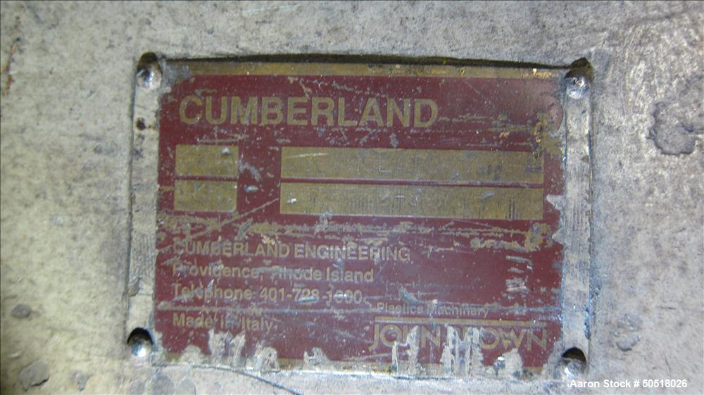Used Cumberland Granulator, Model 184.